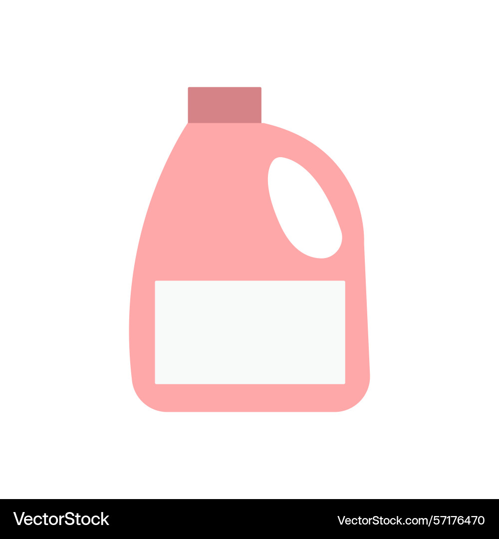 Container filled with detergent in a minimalist Vector Image
