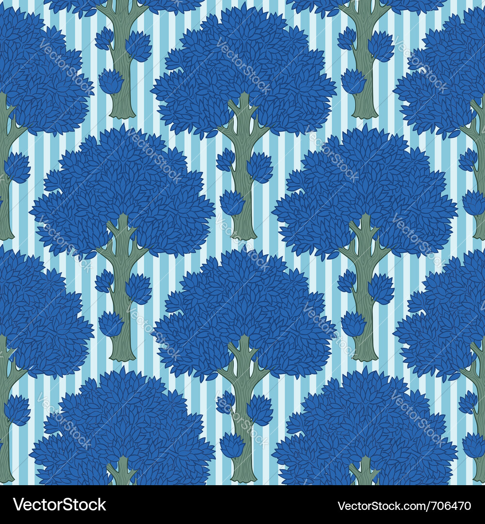 Seamless pattern with trees Vector Image