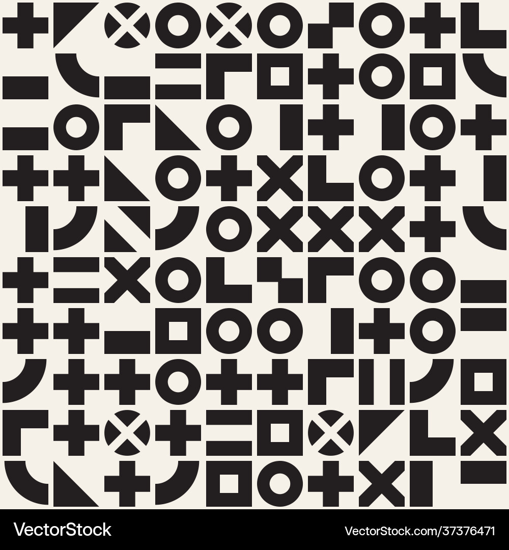 Abstract Random Shapes Pattern vector image