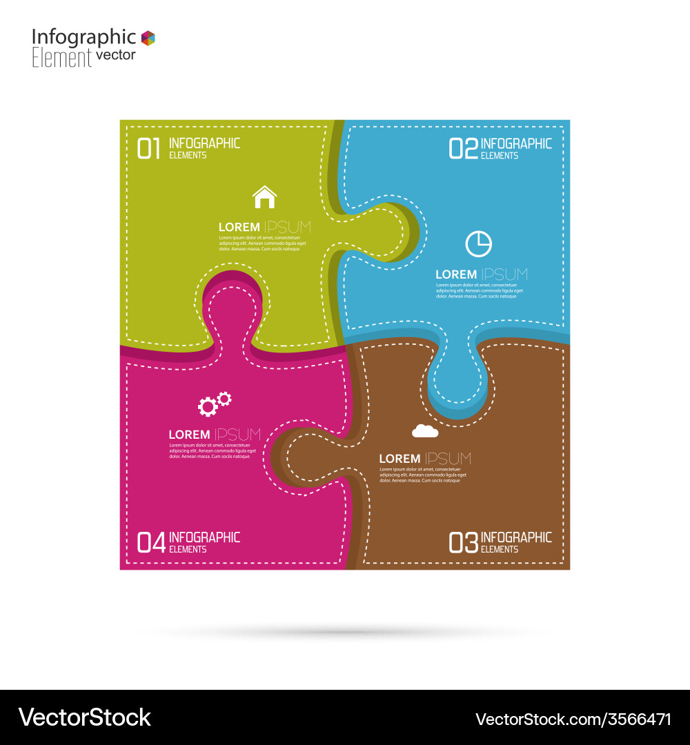 Comparative chart with templates for presentation vector image