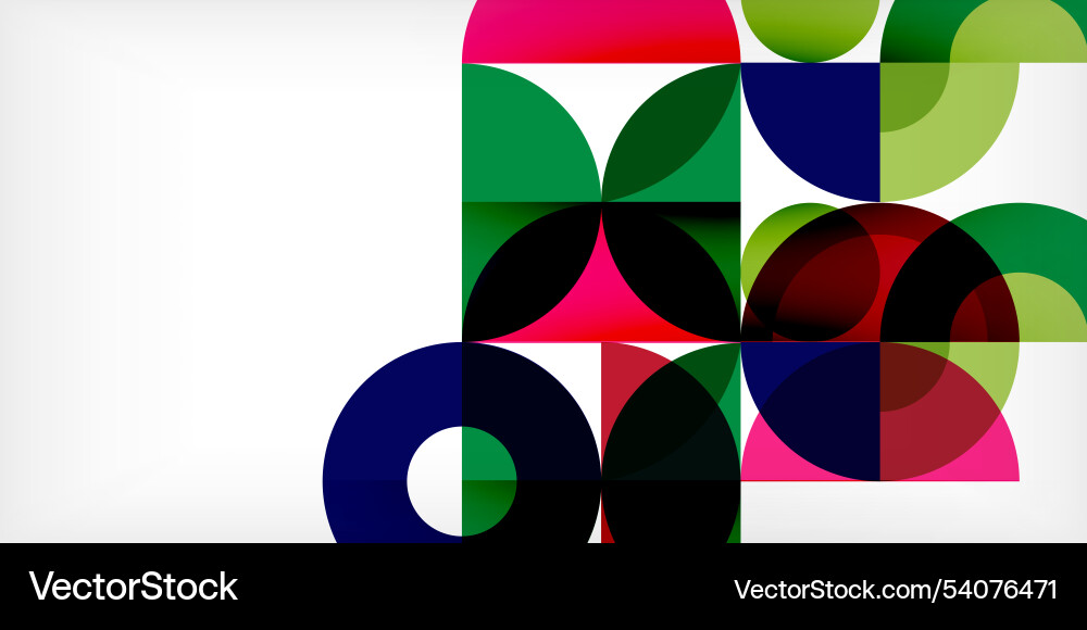 Minimal geometric abstract background circle Vector Image