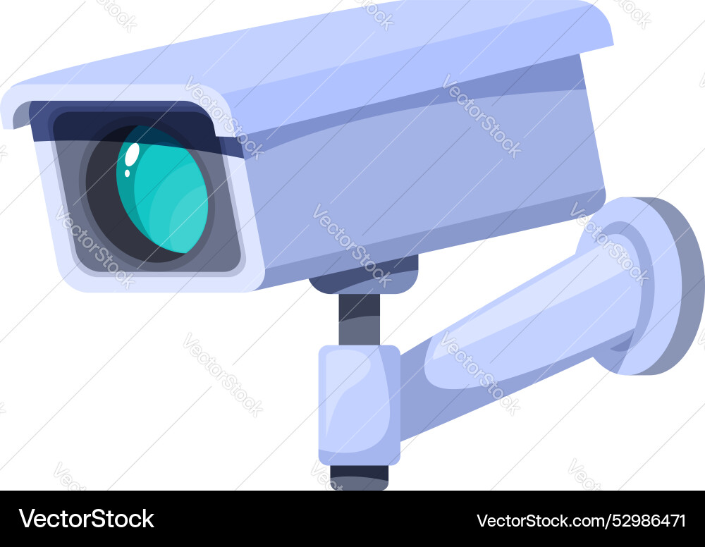 Modern security camera monitoring and recording Modern security camera monitoring and recording Vector Image