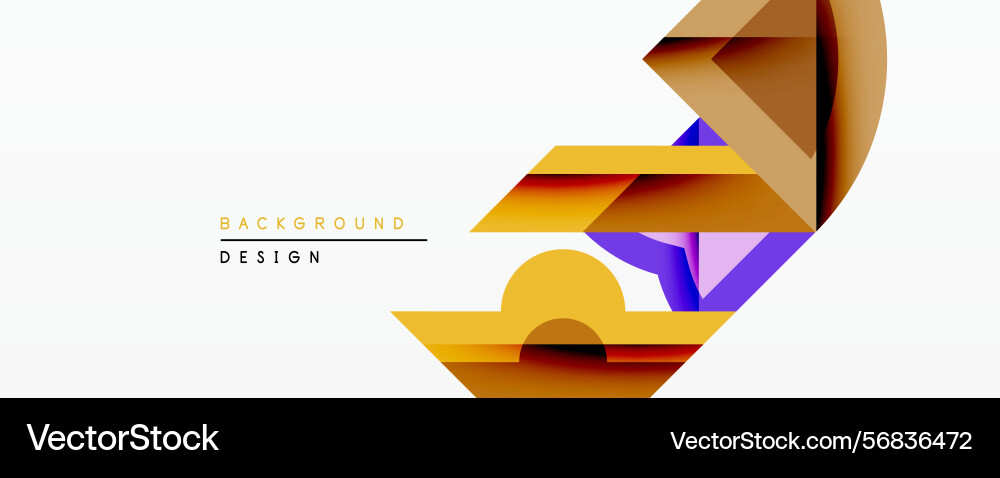 Abstract geometric composition overlapping layers Abstract geometric composition overlapping layers vector image