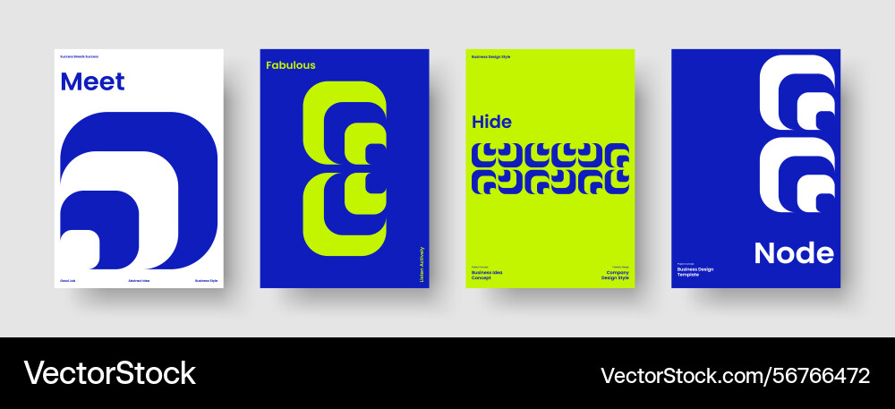 Abstraktes Bannerdesign isolierte Flyervorlage Vektorbild