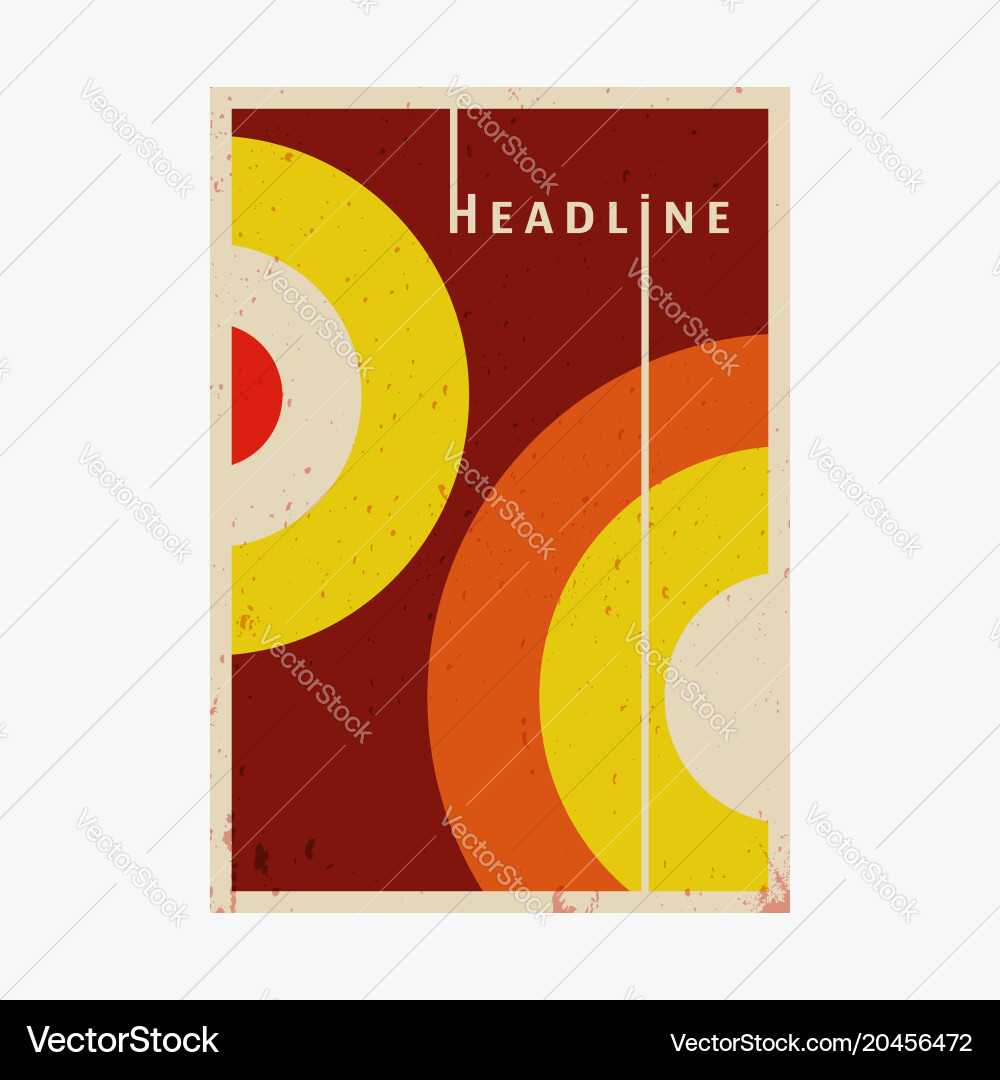 Cover with geometric pattern vector image