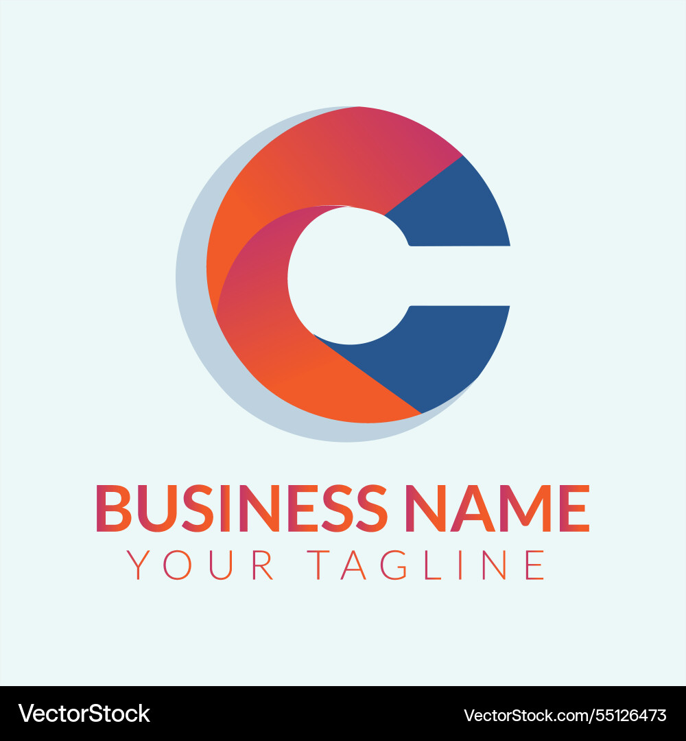 C letter logo Royalty Free Vector Image - VectorStock