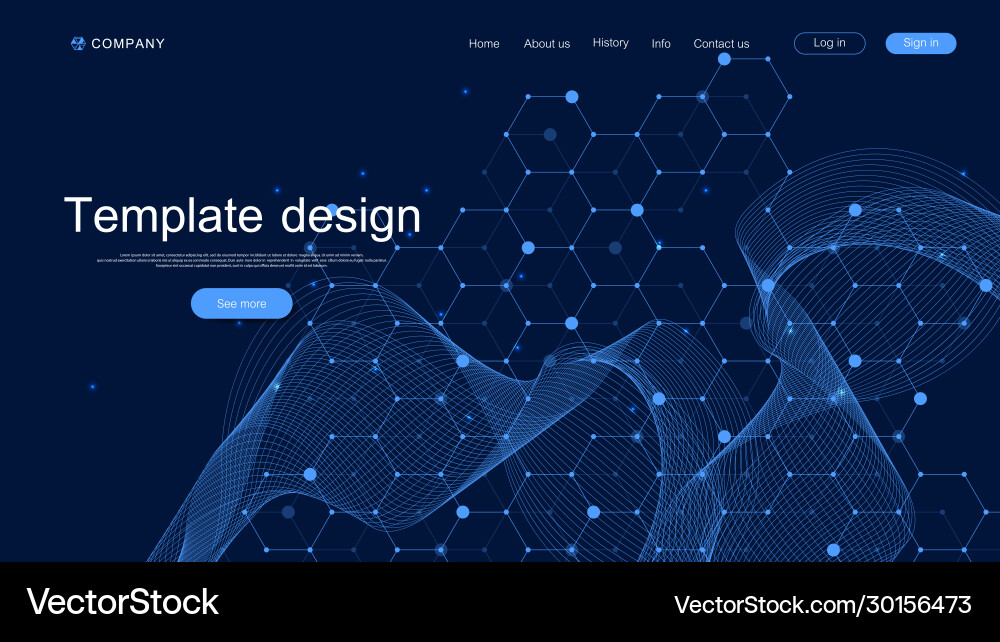 Landing page tech background with abstract circuit Landing page tech background with abstract circuit vector image