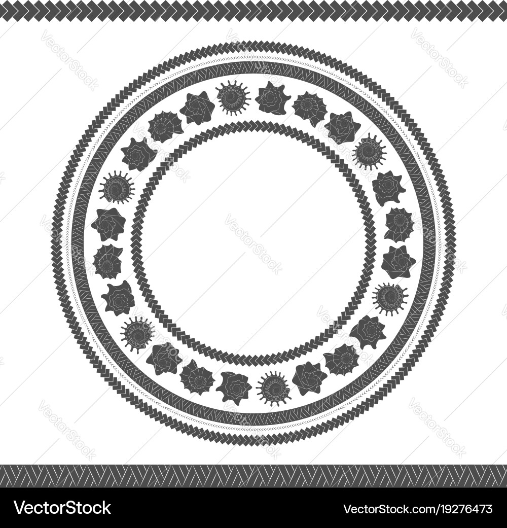 Polynesian Shell Pattern Vector Image