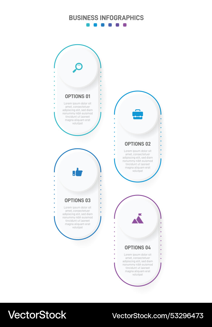 Vertical progress bar featuring 4 arrow-shaped Vertical progress bar featuring 4 arrow-shaped vector image