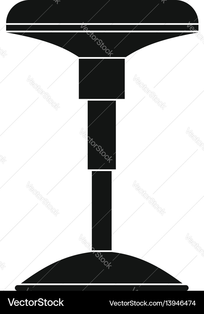 Bar stool icon simple style Bar stool icon simple style vector image