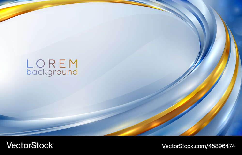 Golden Wave Background Royalty Free Vector Image