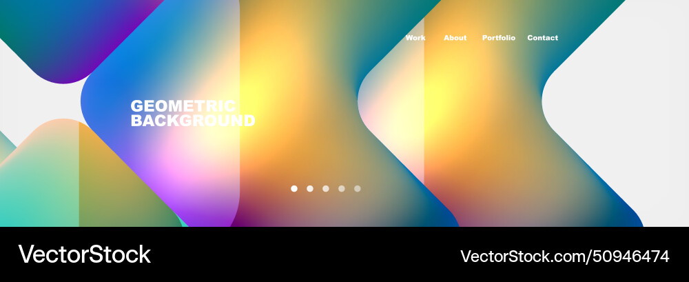 Square internet web page design template Square internet web page design template vector image