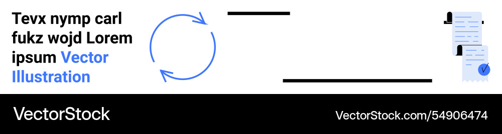 Workflow automation with circular arrows Workflow automation with circular arrows vector image
