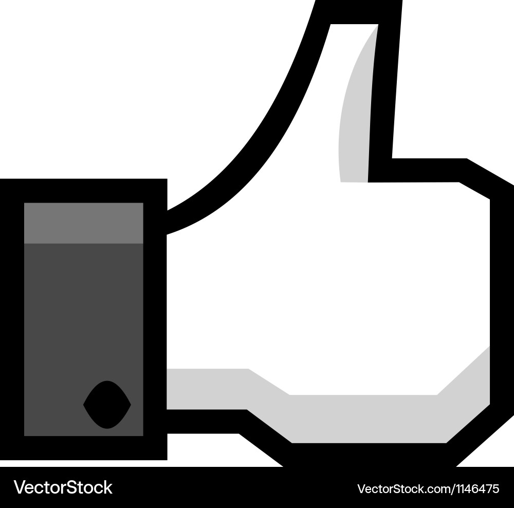 Hand with thumb up Royalty Free Vector Image - VectorStock