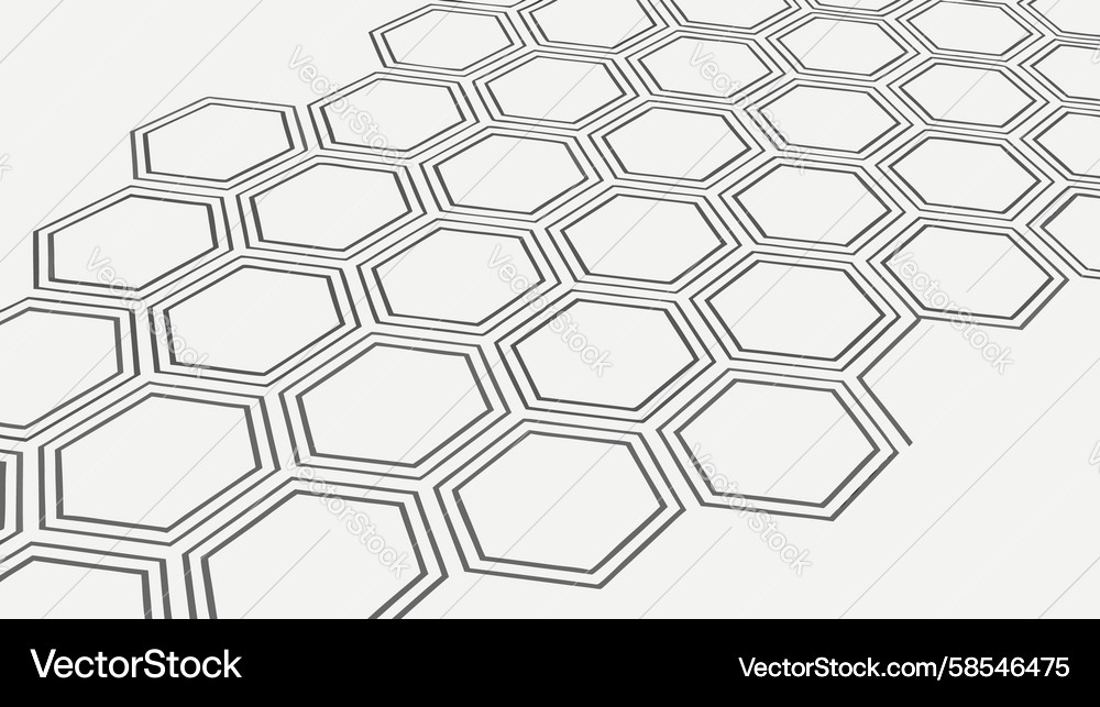 Hexagonal Grid Pattern Vector Image