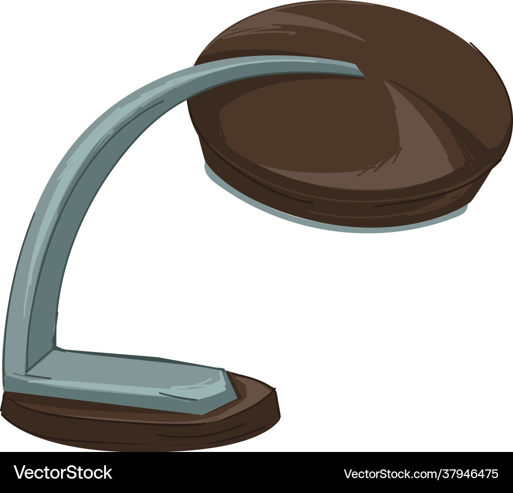 Modern table lamp with adjustable stand Vector Image