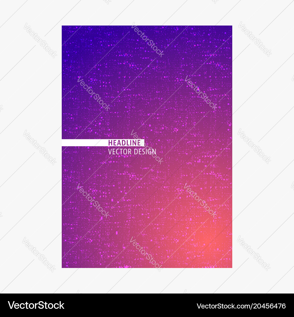 Cover with geometric pattern Vector Image