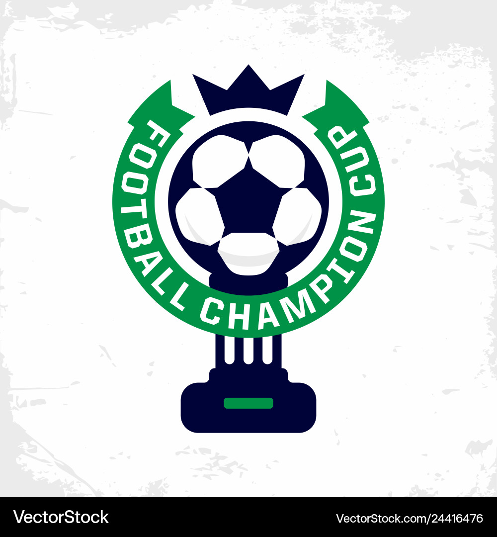 Modern professional football cup Modern professional football cup vector image