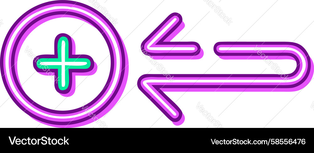 Refresh & Add Cycle Icon Vector Image