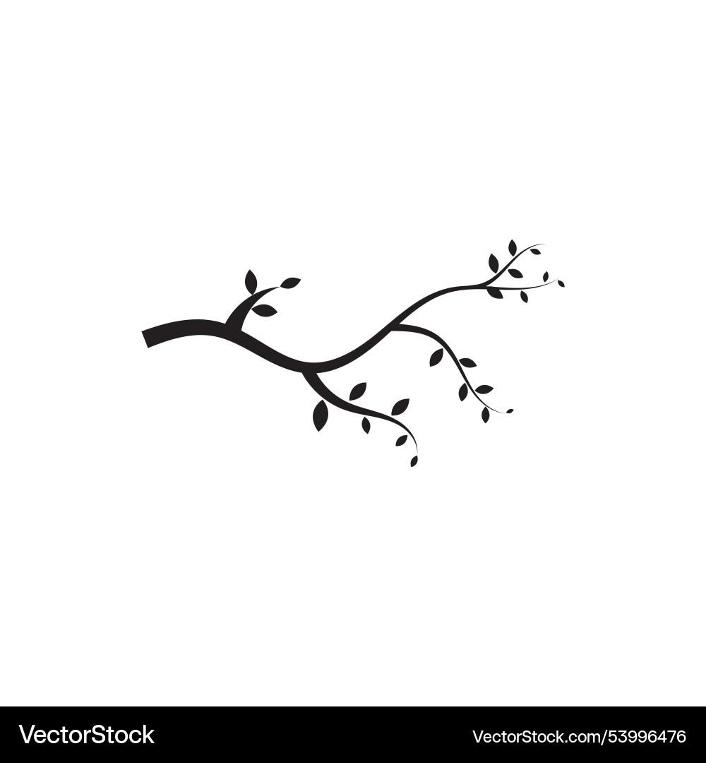 Tree branch design template Vector Image
