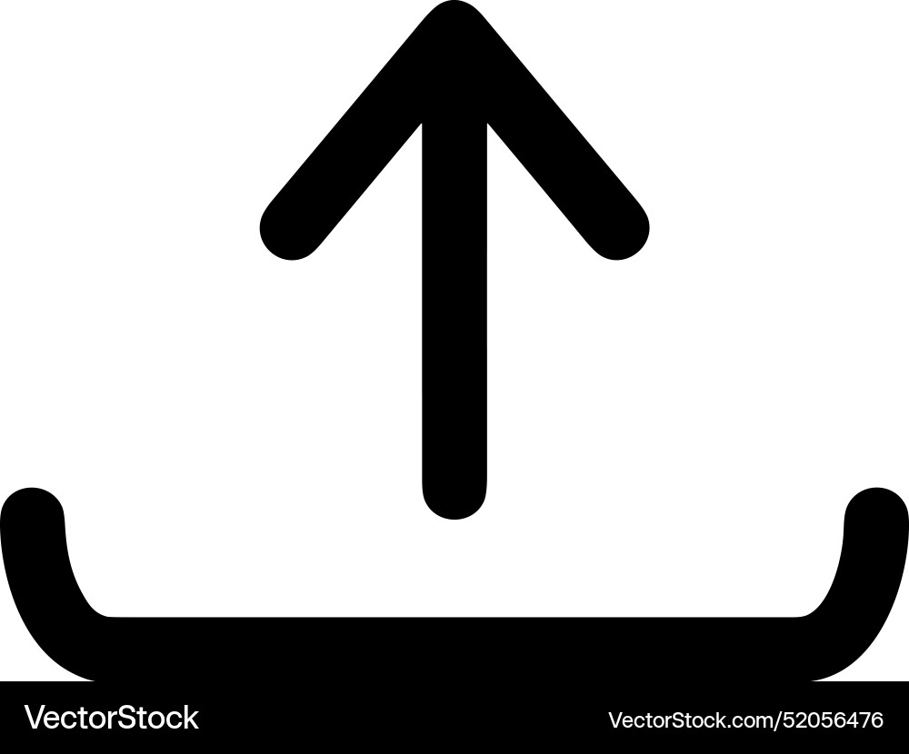 Upload outline icon symbol image Vector Image