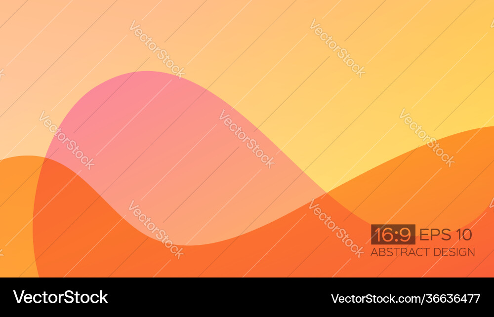 Orange abstract gradient background with soft Orange abstract gradient background with soft vector image