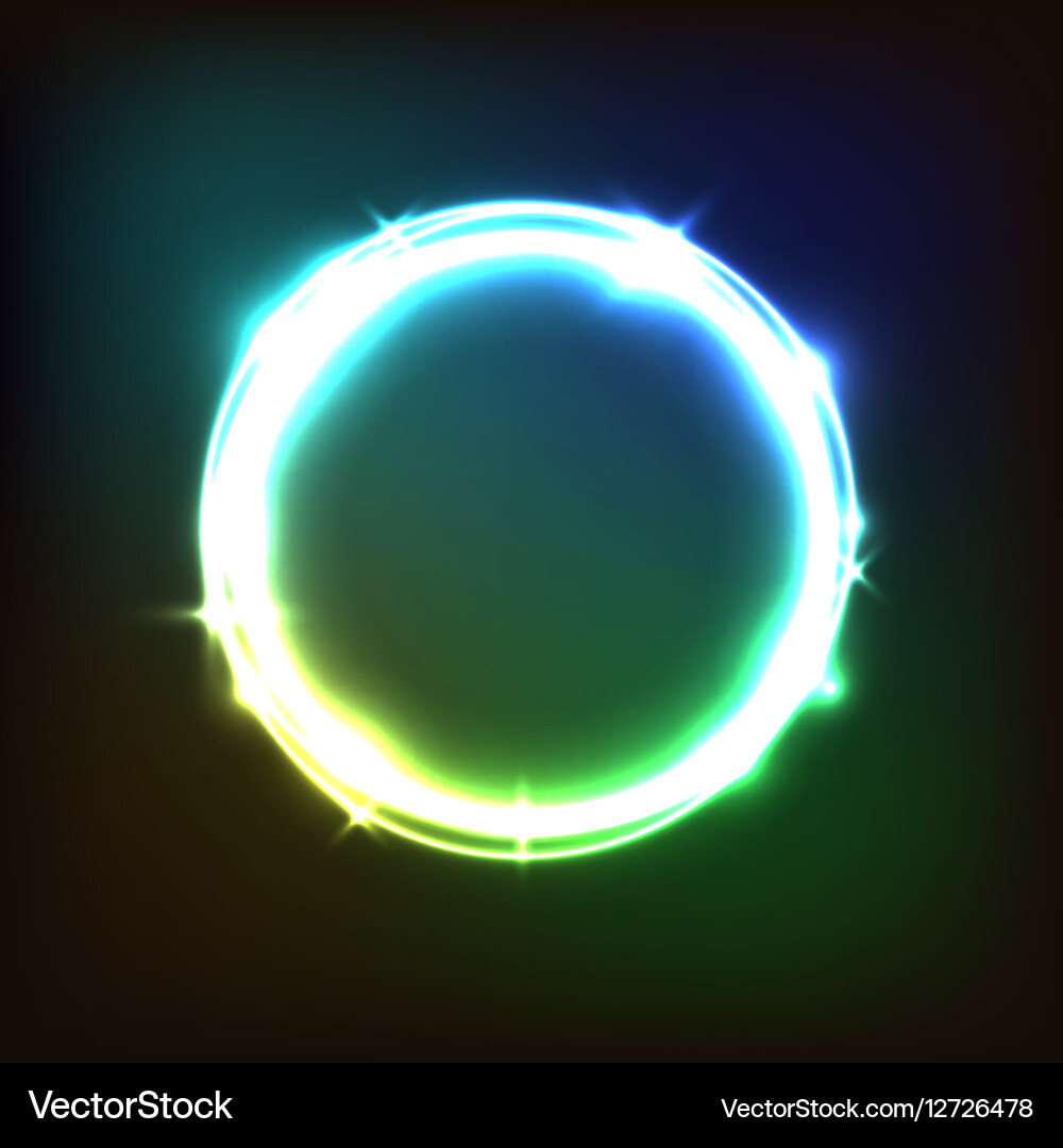 Abstract glowing colorful background with circles vector image