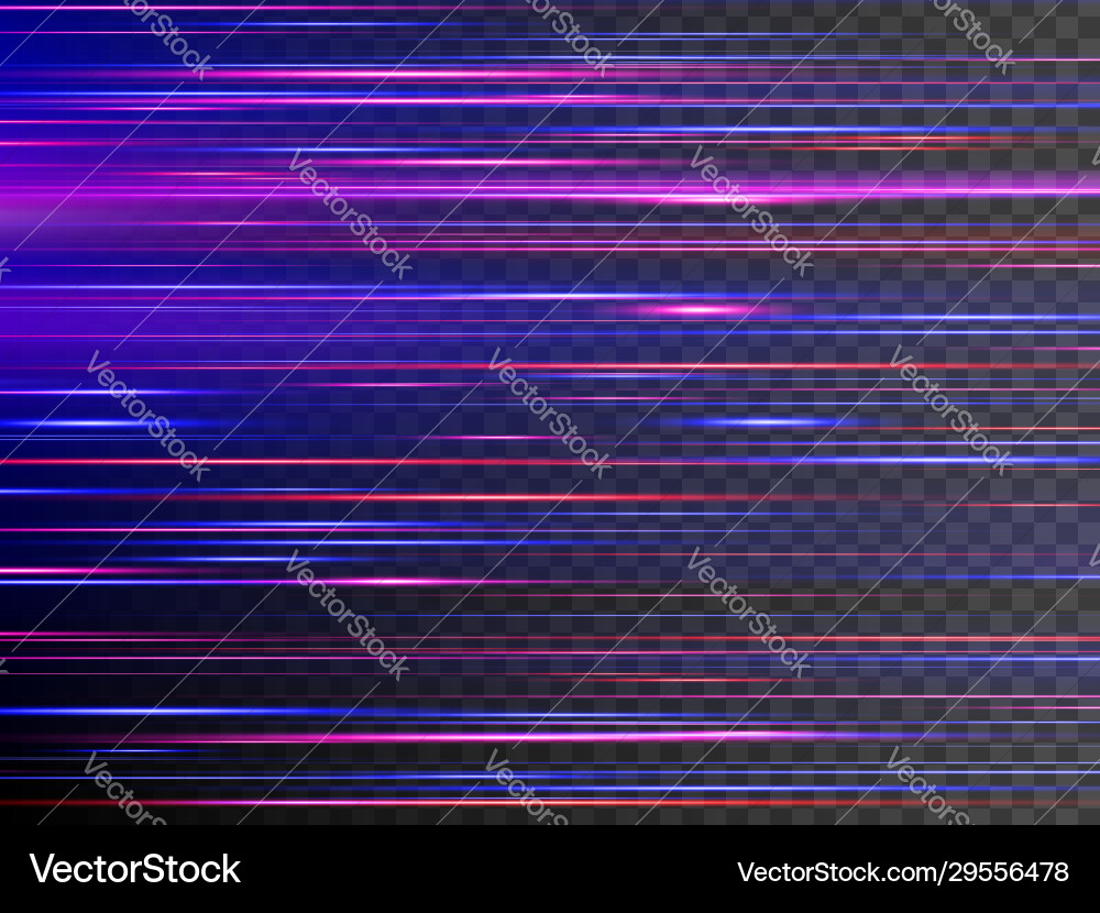 Dynamic Light Speed Effect Vector Image