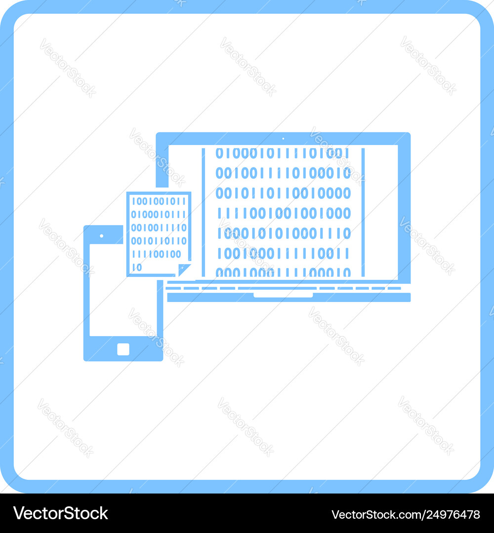 Exchanging data icon vector image