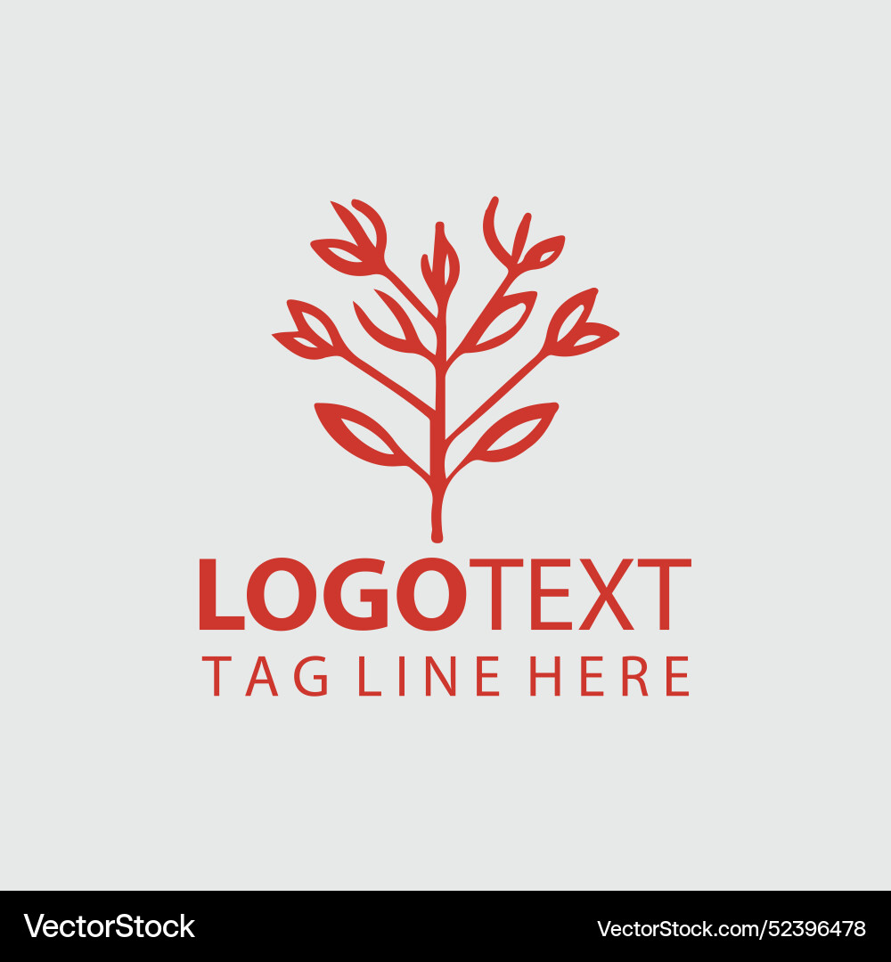 Linear flower logo Royalty Free Vector Image - VectorStock