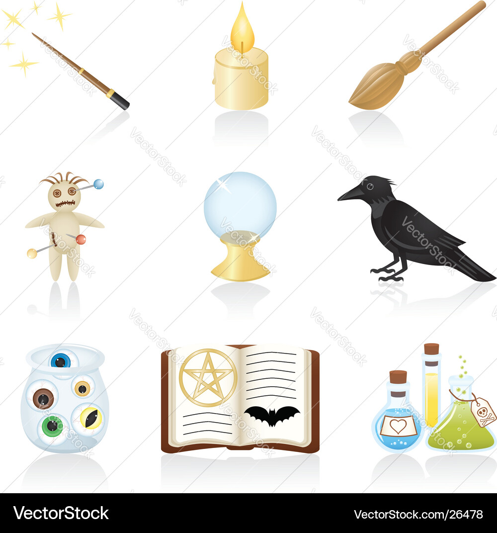 Magic Doll Set Vector Image