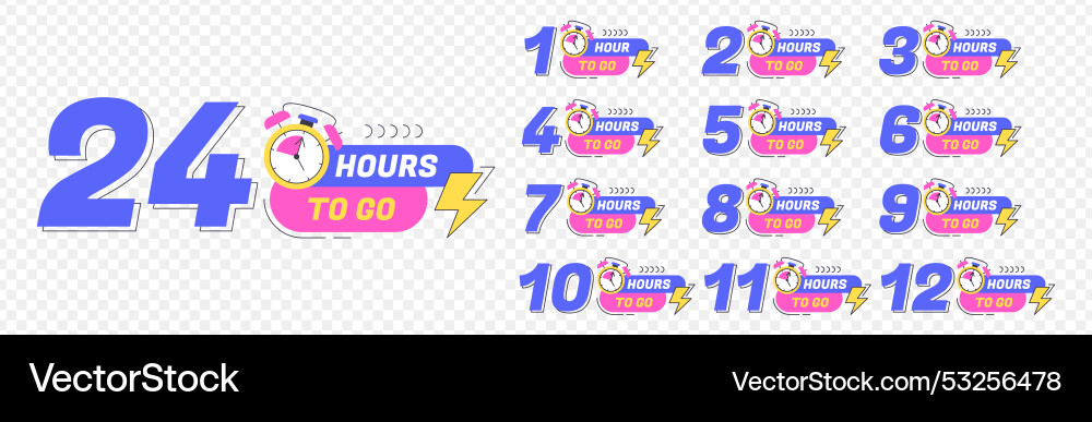 Urgency Countdown Timer - Days Left Vector Image