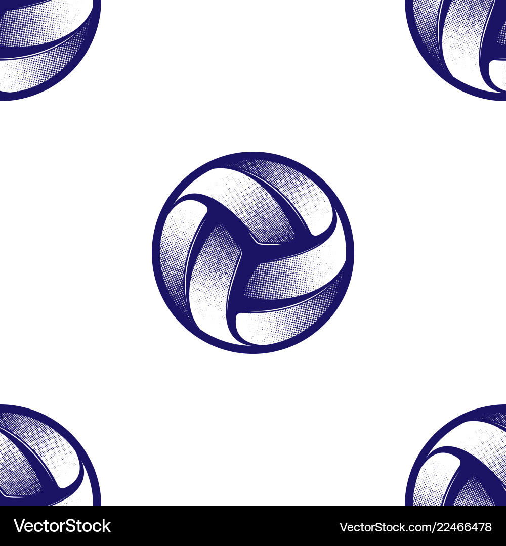 Volleyball halftone symbol Volleyball halftone symbol vector image