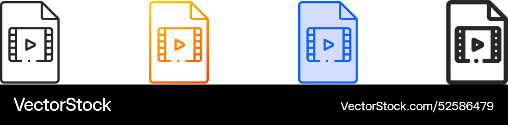 File iconthin linear gradient blue stroke File iconthin linear gradient blue stroke vector image