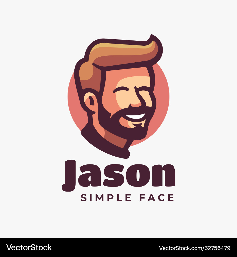 Friendly Mascot Logo - Jason Vector Image