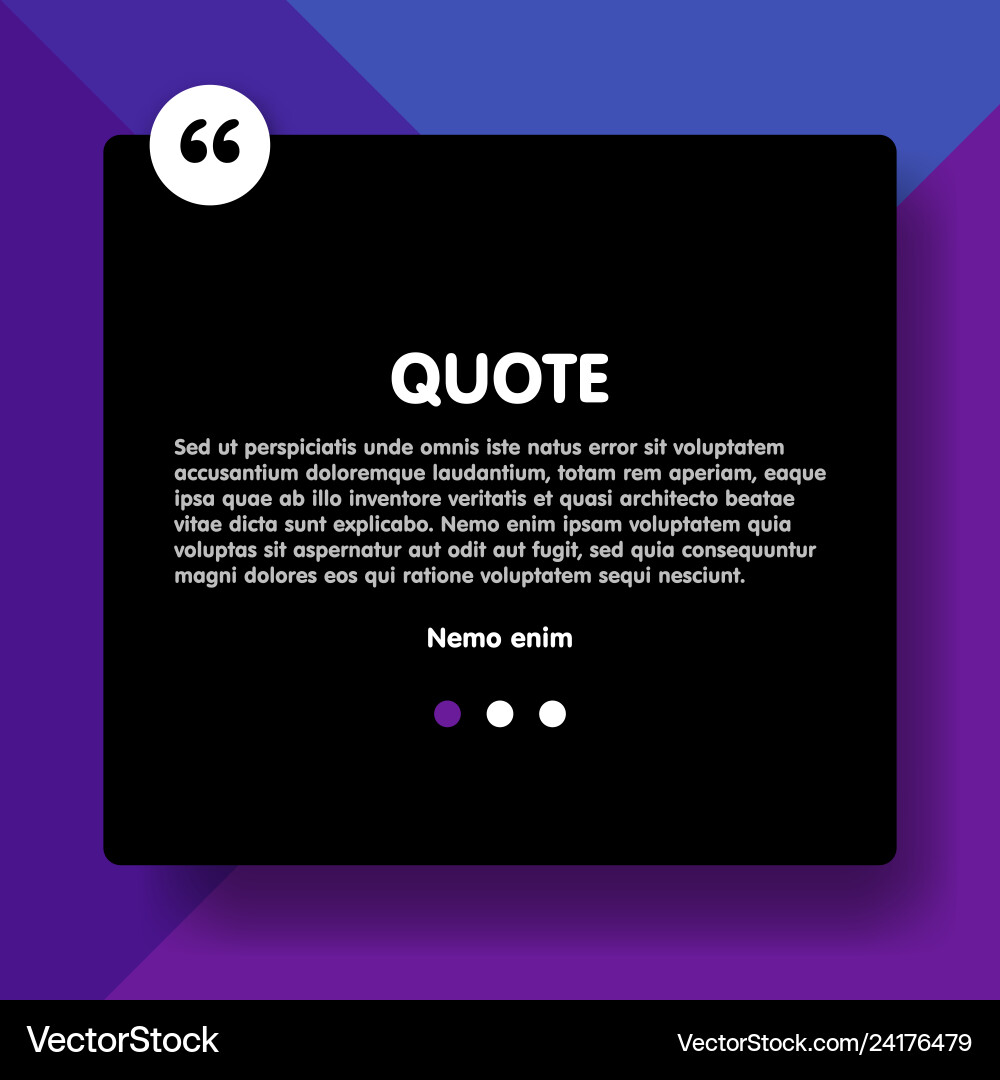 Material design style background and quote Material design style background and quote Vector Image