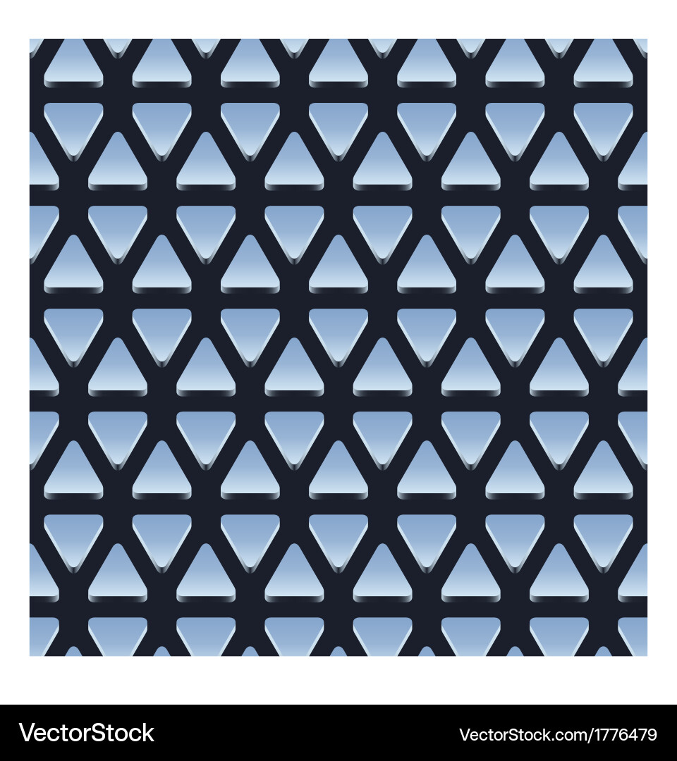 Seamless pattern of shiny metallic triangles Vector Image