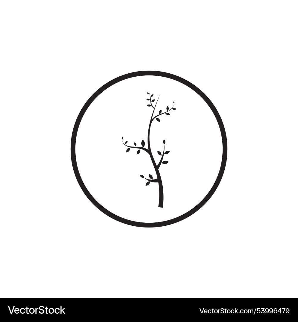 Tree branch design template Vector Image