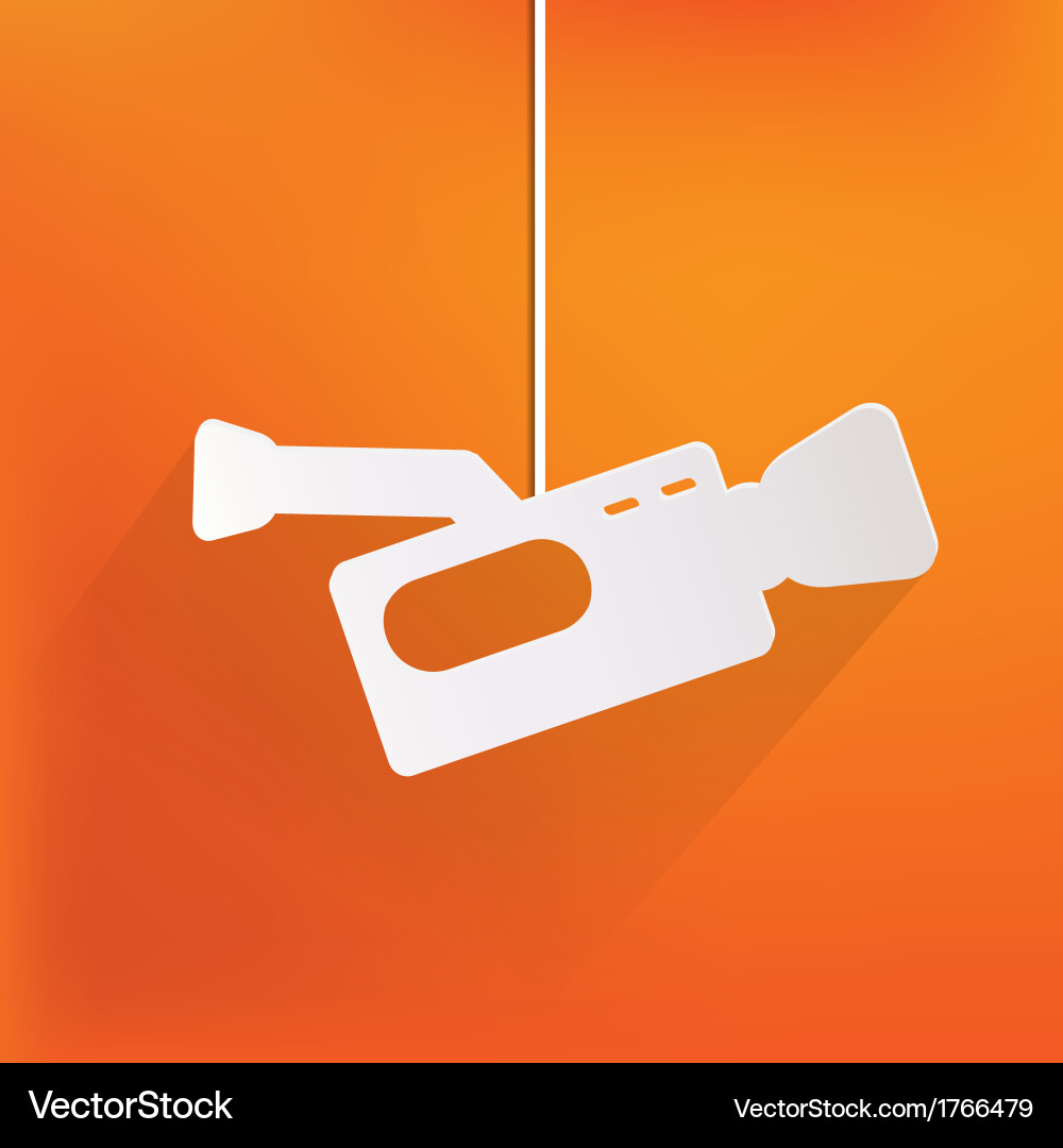 Web Camera Icon - Flat Style vector image