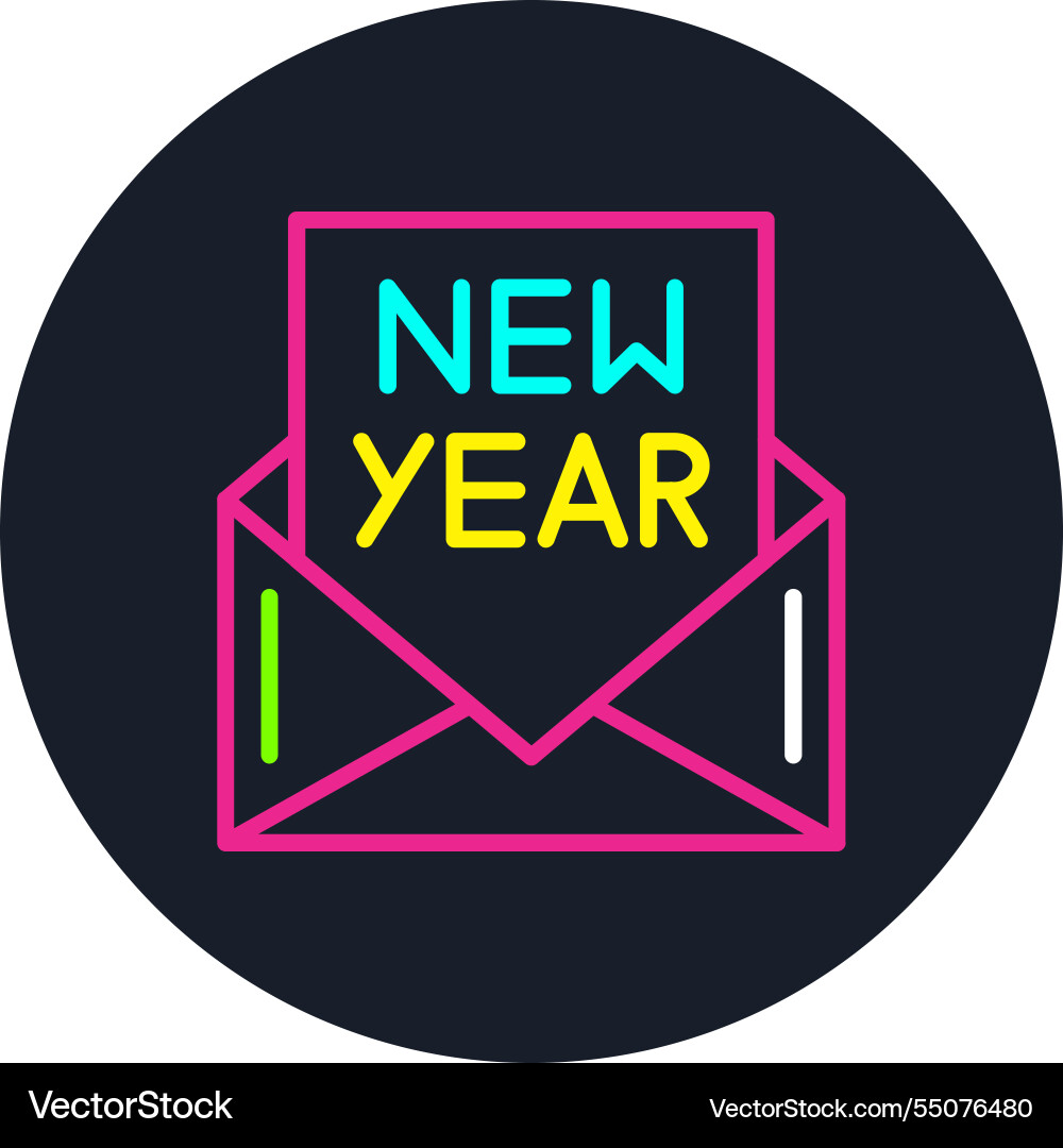 Card line multi color icon Vector Image