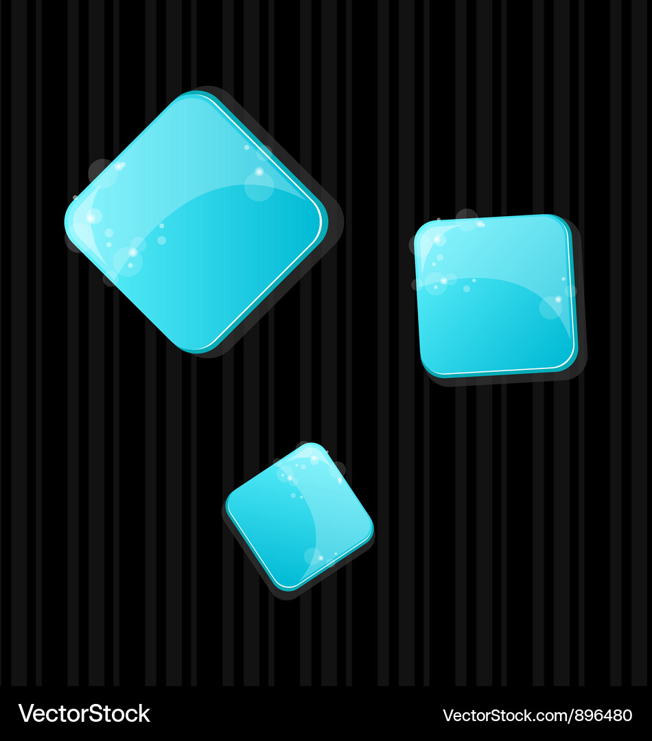 Colored web buttons set Vector Image