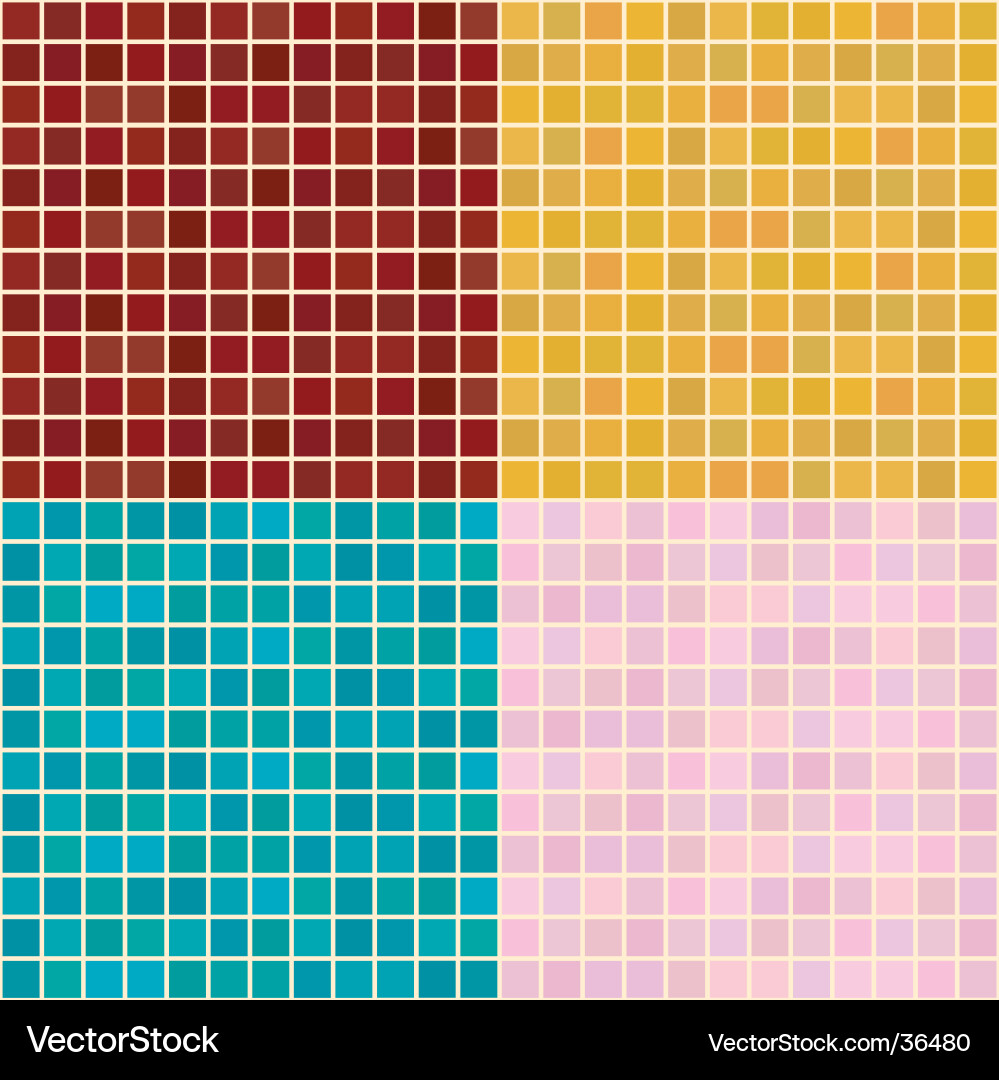Small tiles green multi Vector Image