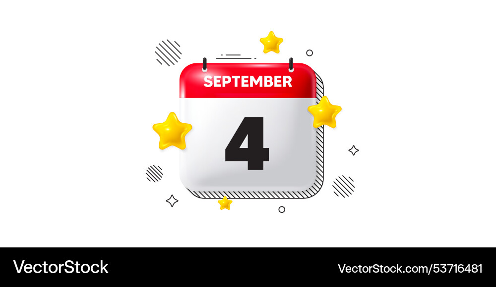 4th day of the month icon event schedule date 4th day of the month icon event schedule date vector image
