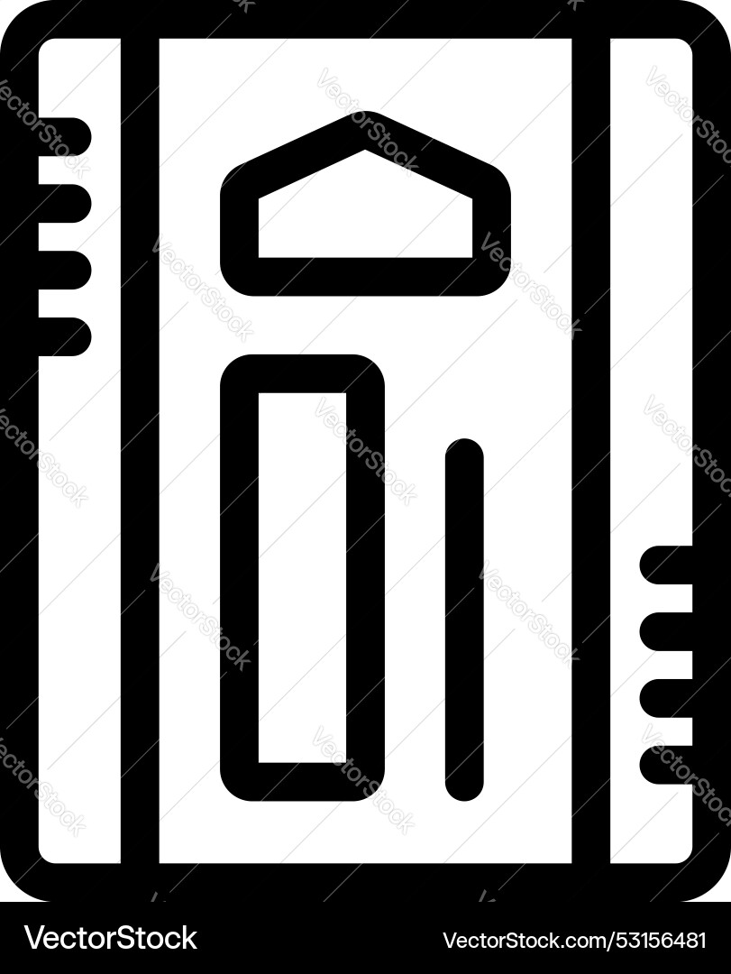 Architect notebook representing project Architect notebook representing project vector image
