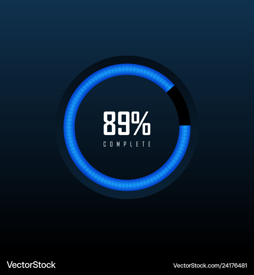 Circular Progress & Loading Bars vector image
