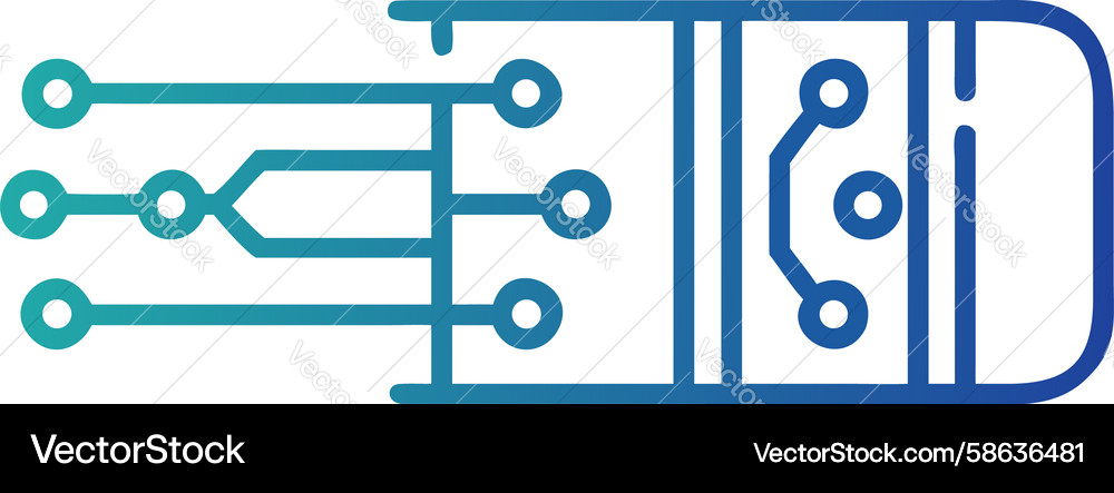 Digital Lab Automation Vector Image