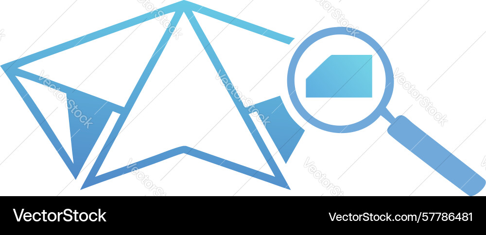 Message search icon digital communication query Vector Image