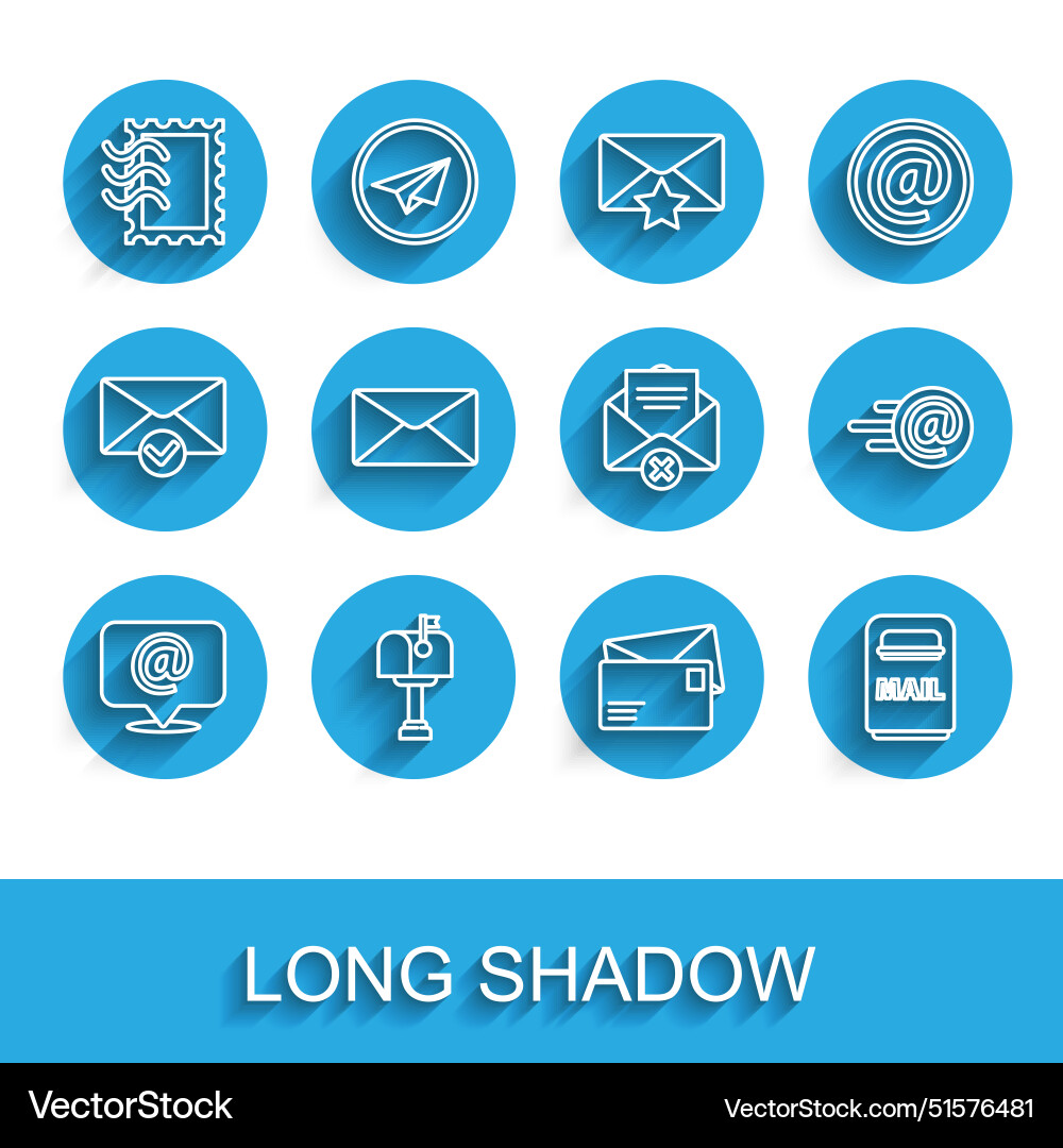 Set line mail and e-mail on speech bubble box Set line mail and e-mail on speech bubble box vector image