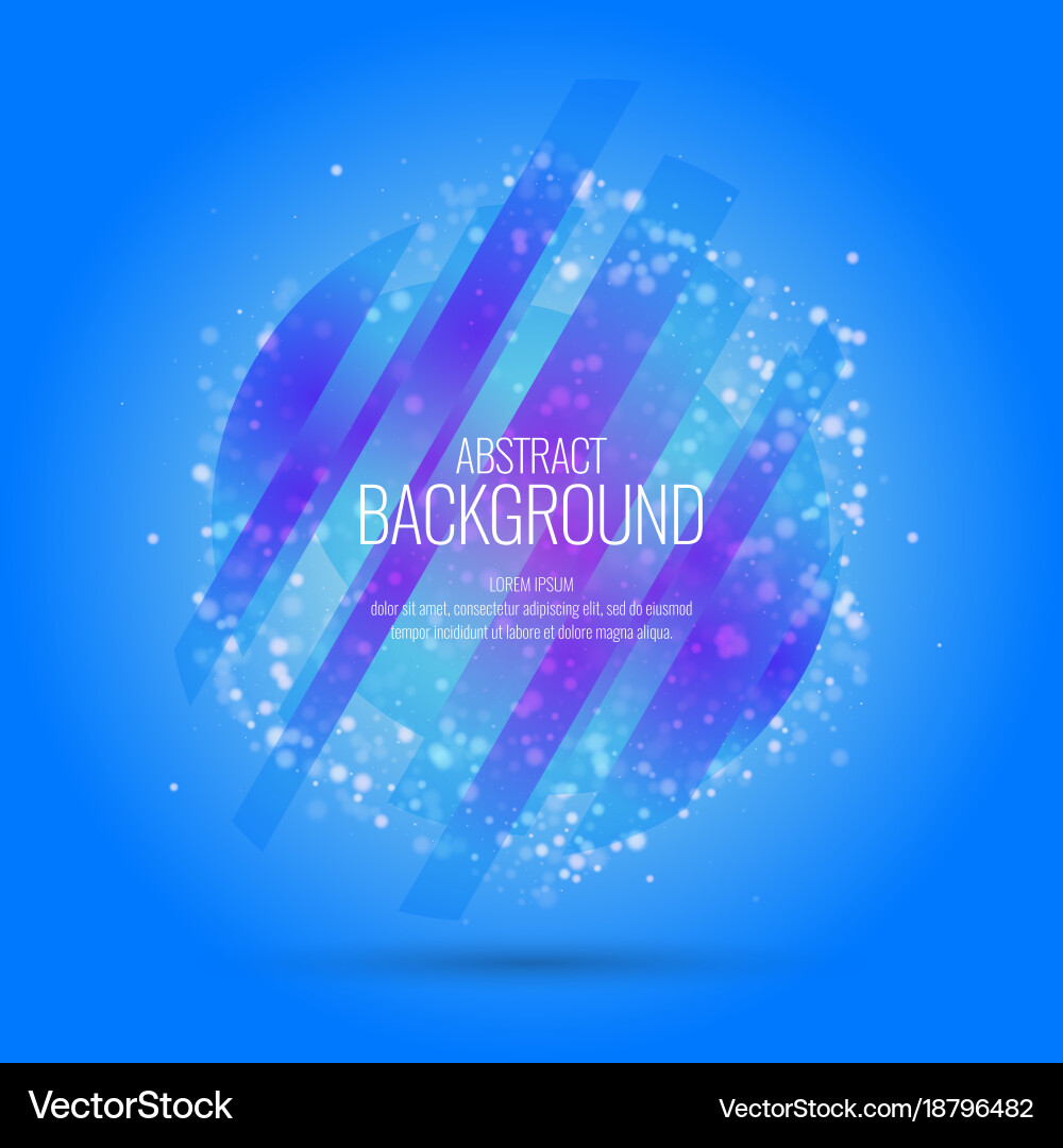 Abstract background with dynamic particles vector image
