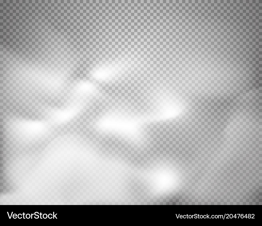 Cloud effect on transparent background Vector Image